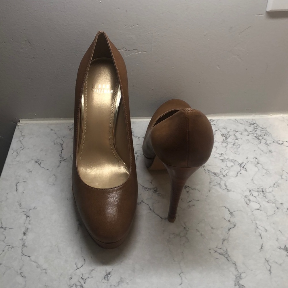 Stuart Weitzman “Rowswoon” Pumps- Toffee NIB - Picture 4 of 6